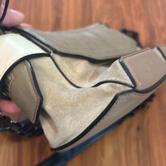 Rag & Bone tan and black chain handbag - Picture 6 of 10